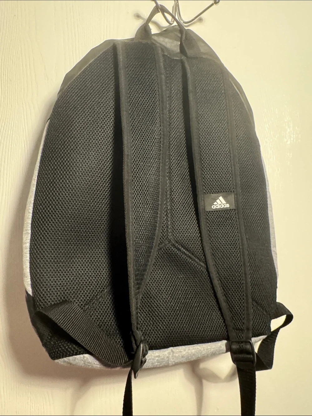 adidas Gray and Black Roll-Top Backpack